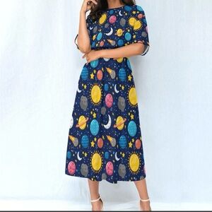Mrs Frizzle Celestial Print Dress - Magic School Bus